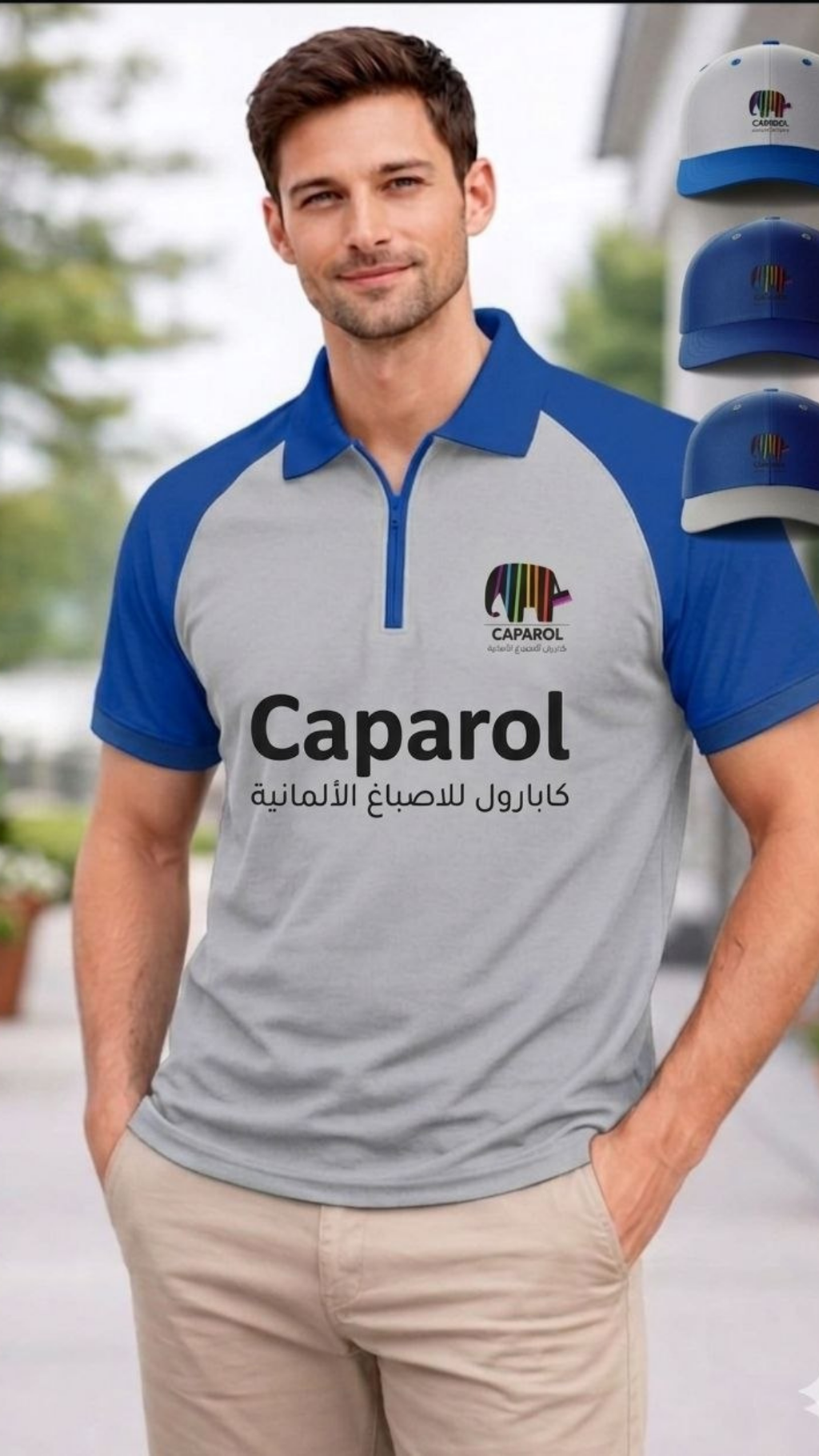 تيشرت بولو سحاب 2 لون