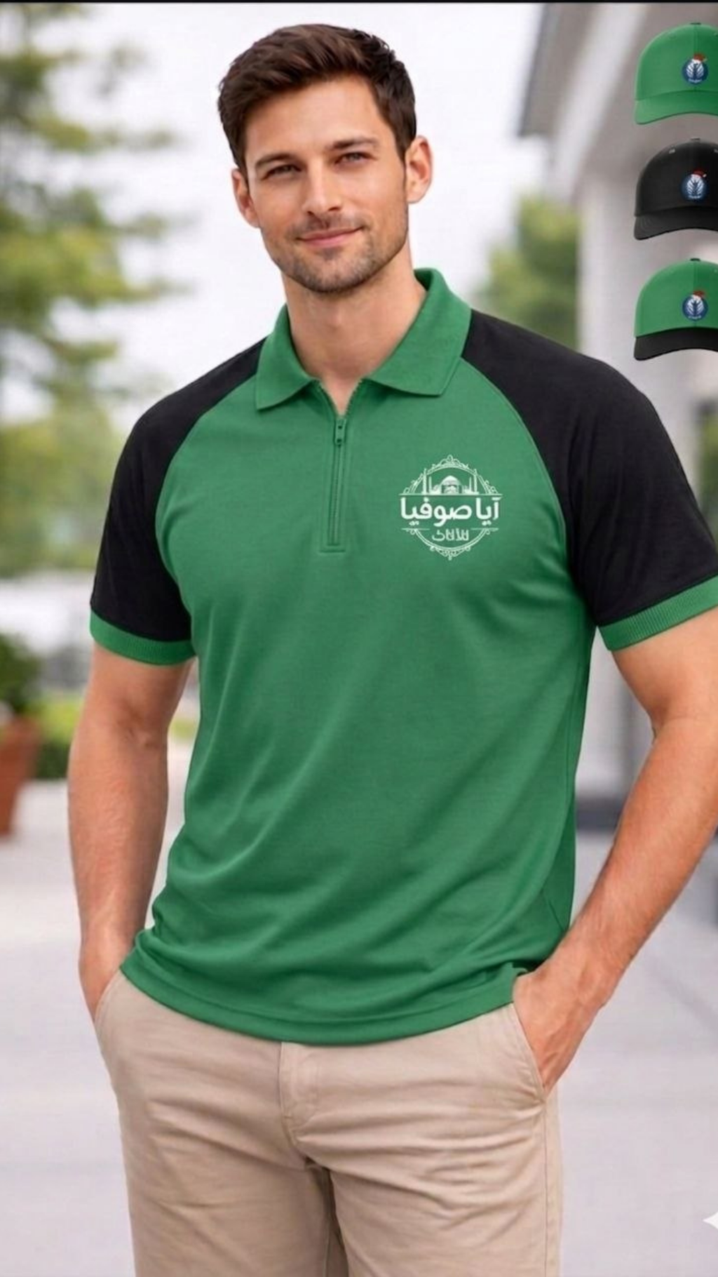 تيشرت بولو سحاب 2 لون